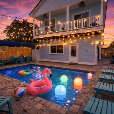 Special Heated Pool • GameRoom Beach Movie Theatre
