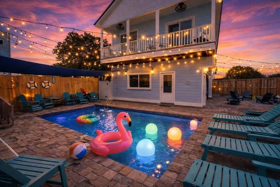 Special Heated Pool • GameRoom Beach Movie Theatre
